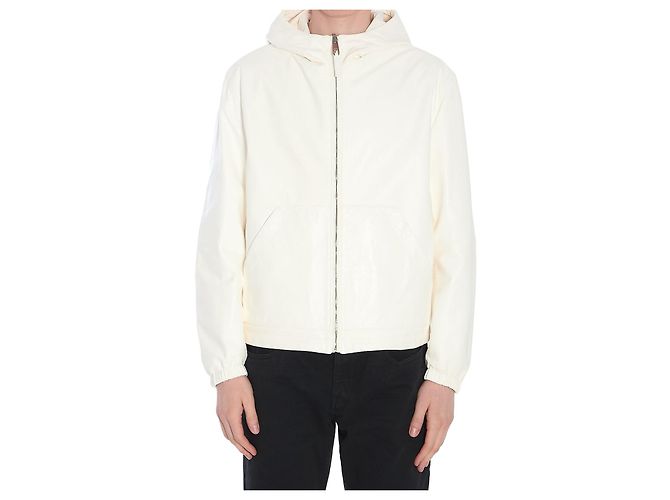 Dolce & Gabbana Reversible leather jacket White