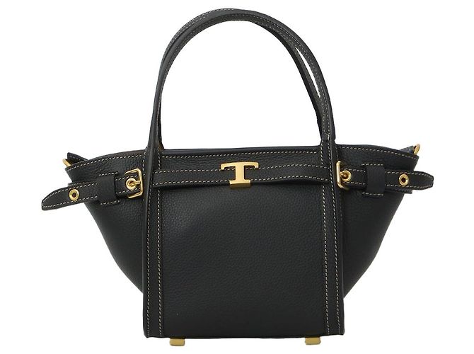 Tod's Mini bolso de compras de piel Negro