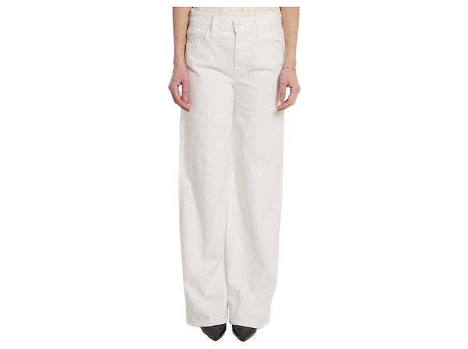 Mother Os jeans The Rerun Zip Sneak Branco
