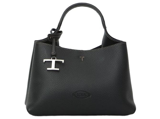 Bolso Micro Tod's en piel granulada negra Negro