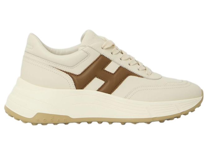 Hogan H641 Sneaker aus Leder braun