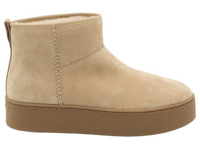 Hogan Shearling ankle boots Beige