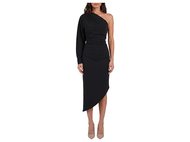 Federica Tosi Cady-Longuette-Kleid mit One-Shoulder-Ausschnitt