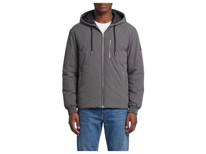 Moose Knuckles Chaqueta bomber con capucha Northdale Gris