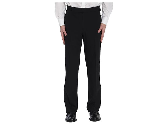 Lardini Wollhose im taillierten Schnitt Schwarz