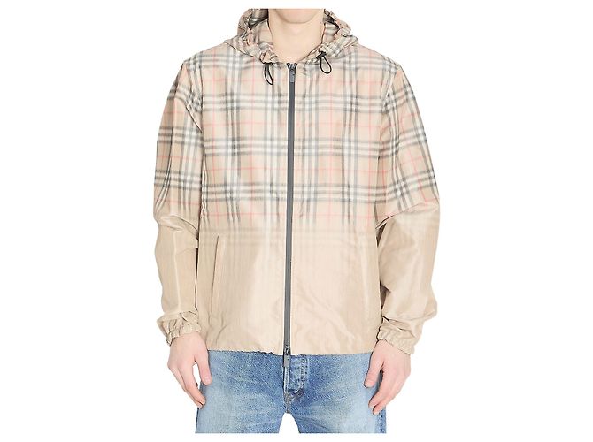 Burberry Jacke Check fade beige