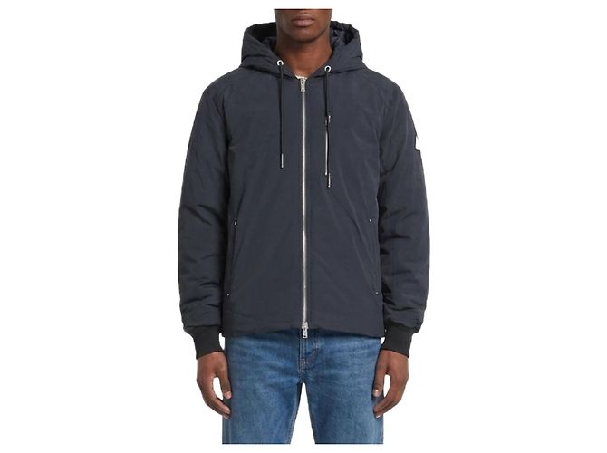 Moose Knuckles Padded Northdale bomber jacket Black