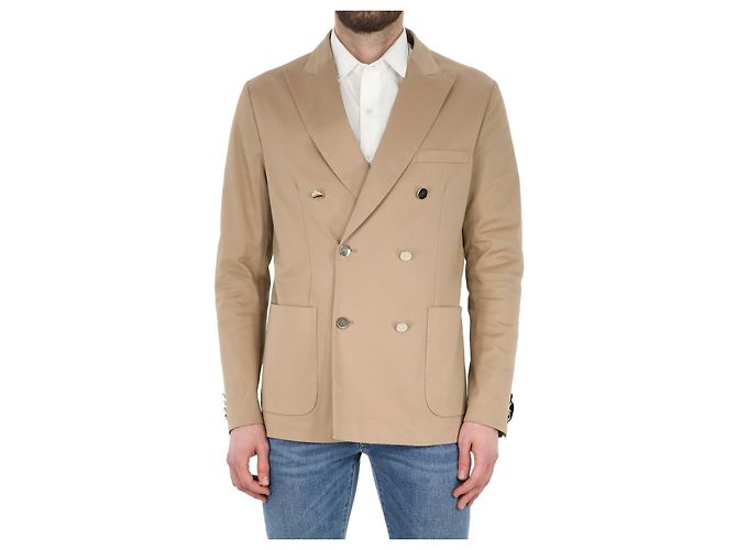 Tonello Beige Baumwolljacke mit Stretch