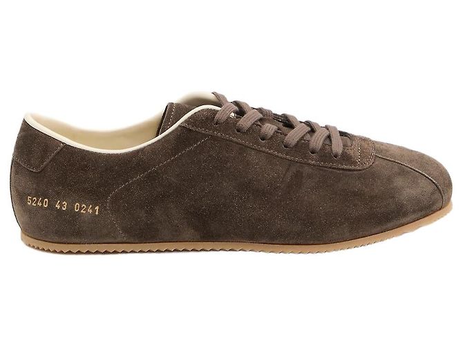 Baskets Common Projects Marron Cuir Daim