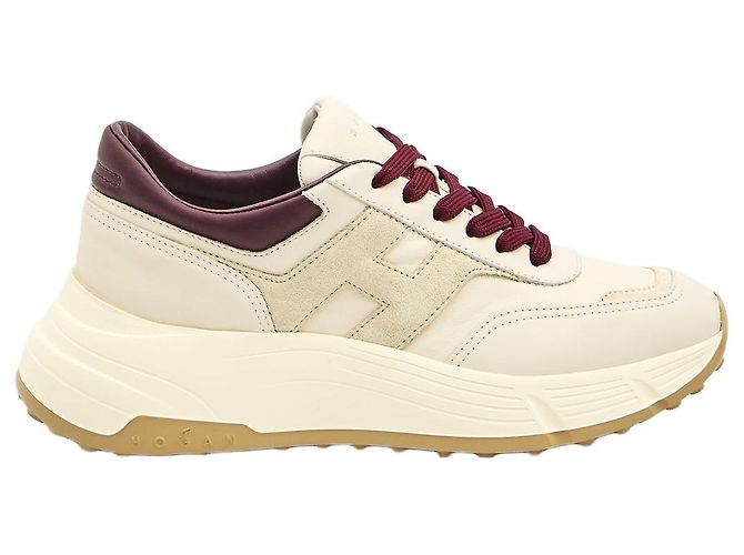 Baskets Hogan H669 en cuir blanc