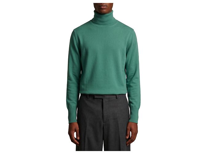Ballantyne Zephir green cashmere turtleneck