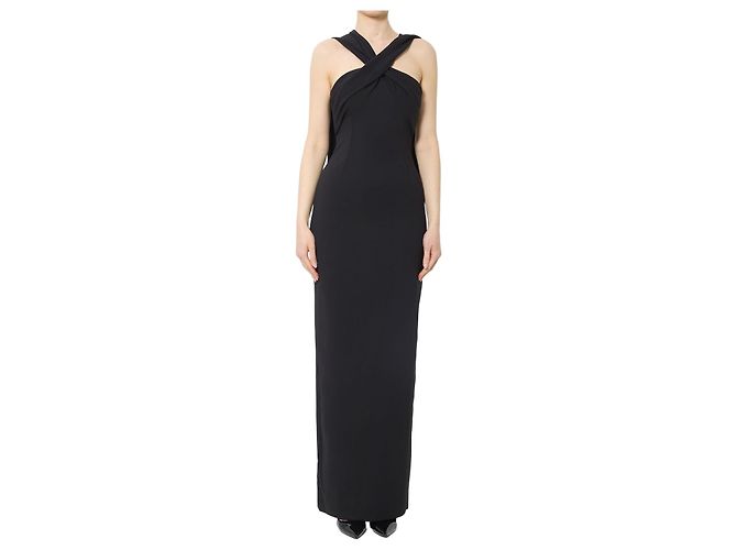 Solace London Rona Maxikleid Schwarz