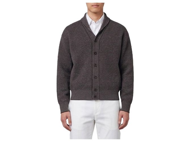 Jacquemus Pelota Cardigan aus Wolle und Kaschmir Grau