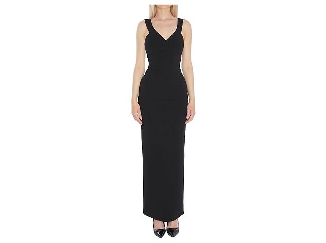 Solace London Nalani Maxikleid schwarz