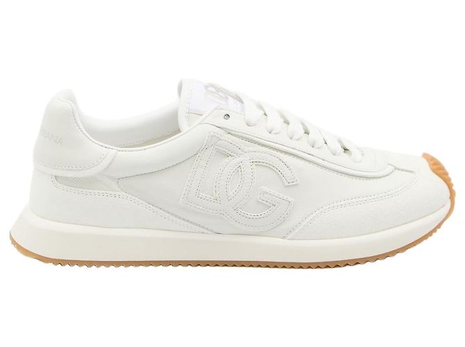 Baskets Dolce & Gabbana DG Cushion en cuir blanc