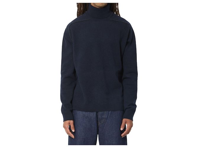 Maison Martin Margiela Virgin wool turtleneck sweater Blue