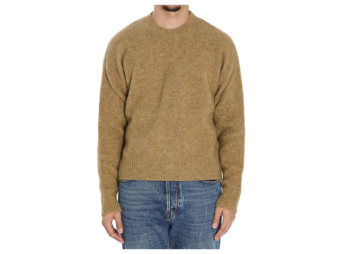 Ami Paris Maglione in alpaca e lana Beige