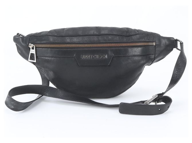 Borsa a tracolla in pelle Jimmy Choo Nero