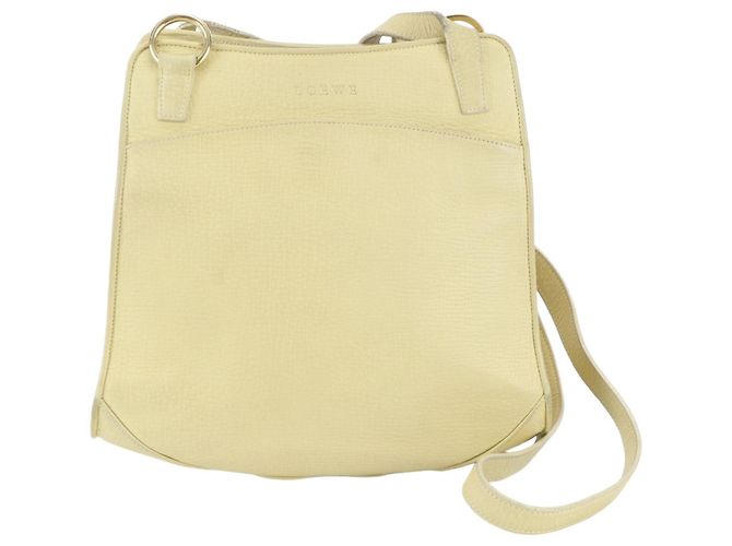 Loewe Leather Shoulder Bag Yellow