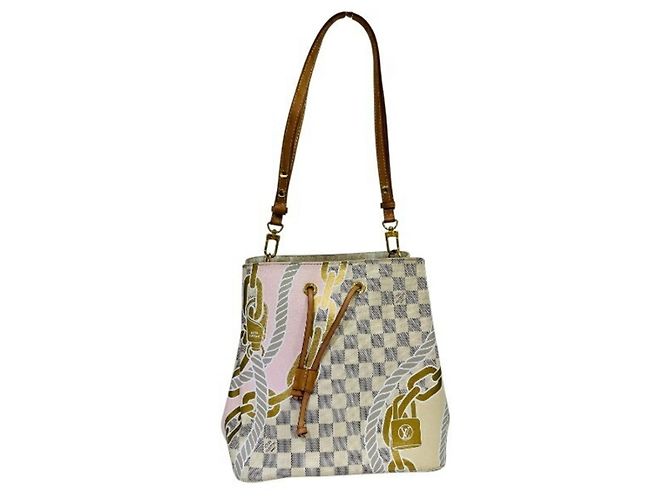 Néonoé Bolso Louis Vuitton Damier Azur NeoNoe MM Blanco