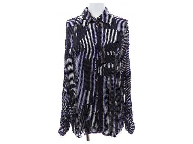 Camicia Chanel P75476V67175 Nero Porpora