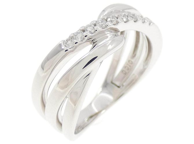 Autre Marque Anillo Vendome Au750 Diamante Plata