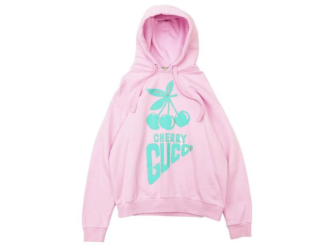Sweatshirt em French Terry Gucci CHERRY Rosa