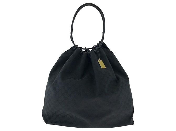 Sac à épaule Gucci GG Canvas Noir