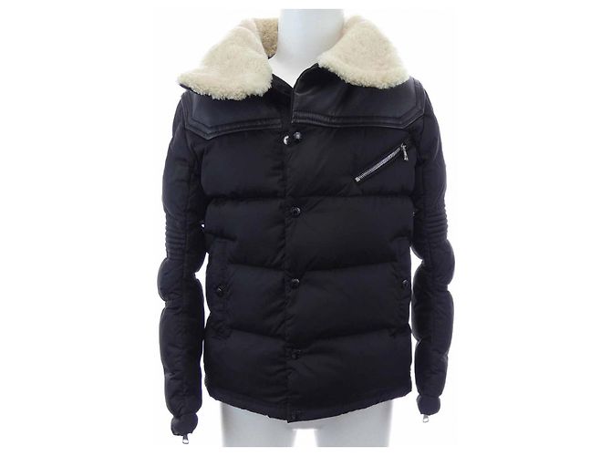 Moncler LEO Sheepskin Down Jacket Black
