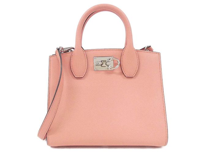 Bolsa de ombro STUDIO em couro de bezerro Salvatore Ferragamo Vermelho