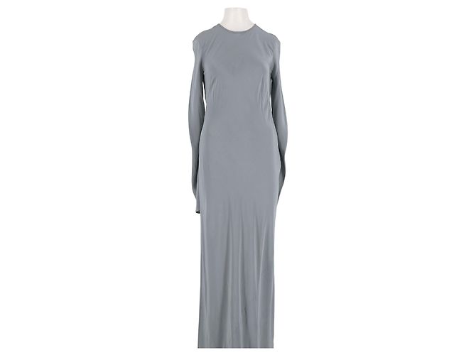 Autre Marque Abito lungo in seta grigio SIR