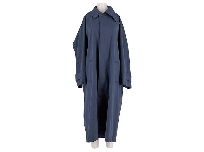 Autre Marque Cappotto in cotone blu navy