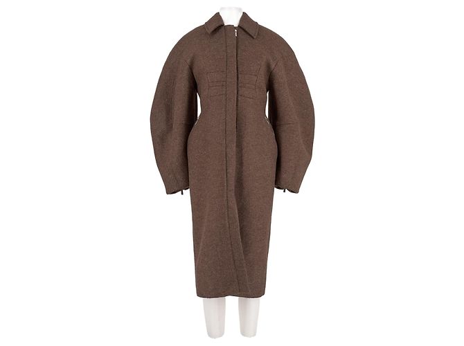 Jacquemus Langer brauner Mantel