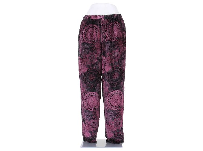 Acne Pantaloni in velluto rosa