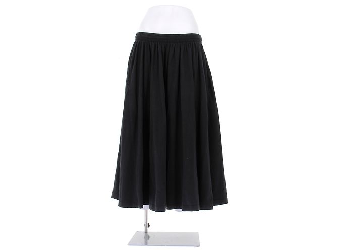 Gonna Balenciaga in cotone nero
