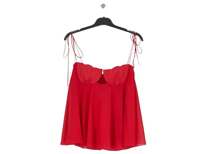 Autre Marque Top cropped rosso ANNA OCTOBER
