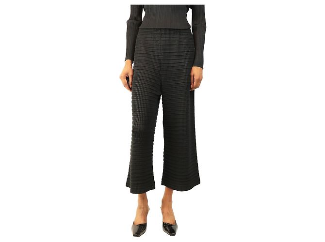 Pleats Please Plissierte Hose schwarz - size M