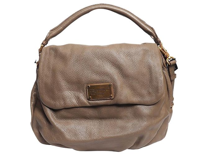Marc by Marc Jacobs Bolsa transversal grande em couro castanho Marrom