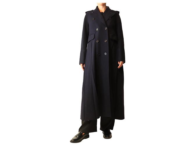 Valentino Navy trench wool coat - size UK 10