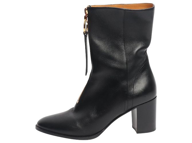 Dior Black Effrontee heeled ankle boots - size EU 40