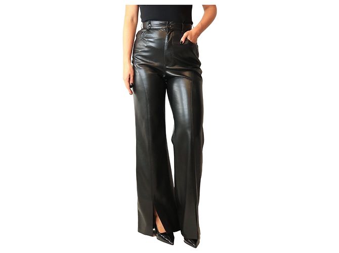 Nanushka Alternative-Lederhose in Schwarz - size M