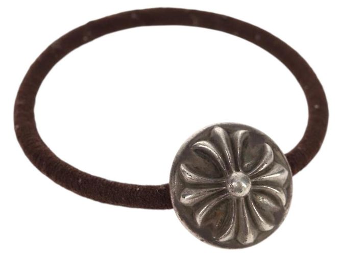 Chrome Hearts Cross Ball Button Hair Tie Ag925 Silver