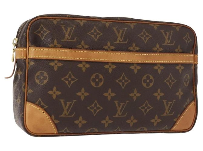LOUIS VUITTON Monogram Compiegne 28 Clutch Bag M51845 LV