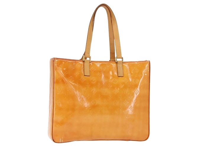LOUIS VUITTON Monogram Vernis Columbus Bag Marshmallow Pink M91032