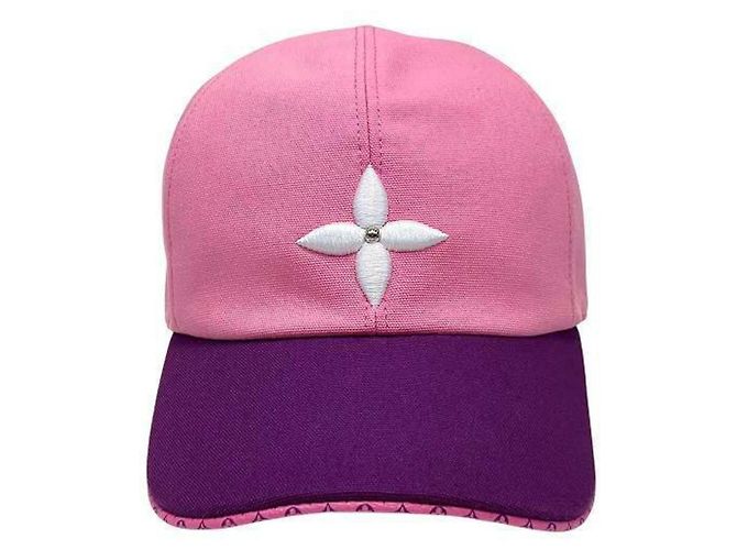 Cappello Louis Vuitton Monogram Capray Flower Rosa Porpora