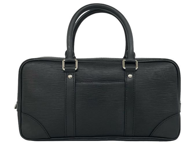 Sac à main Louis Vuitton Vivienne Long en cuir Epi Noir