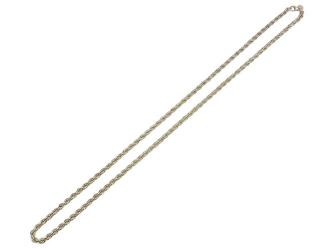 Autre Marque Collana Tiffany Vintage Twisted Rope Chain Argento