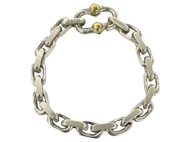 Autre Marque Pulseira de Berloques Tiffany & Co. Prata Dourado