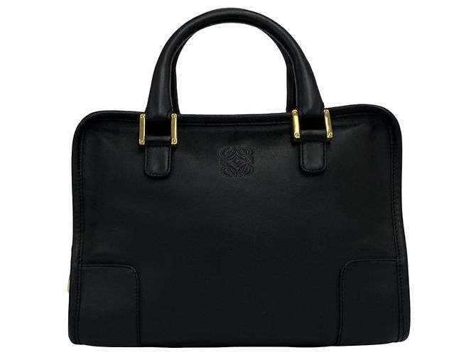 Sac à main Loewe Amazona en cuir noir