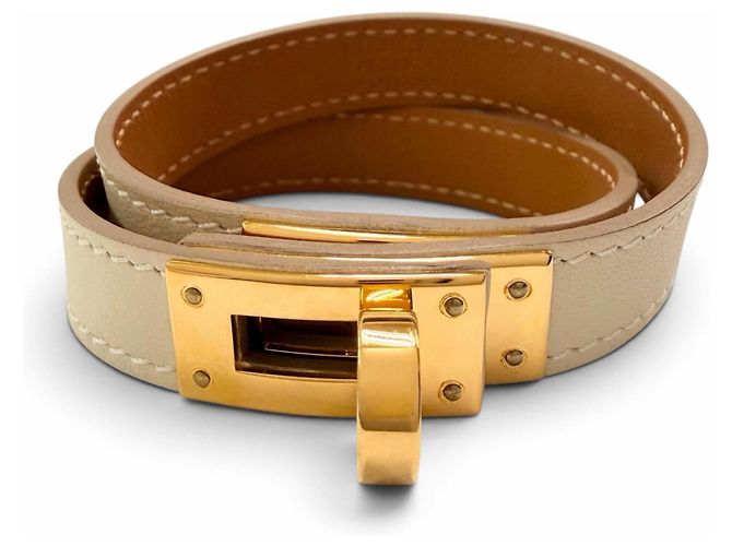 Hermès Pulseira de Pingentes Hermes Kelly Double Tour